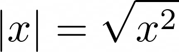 Absolute Value Defined Algebraically